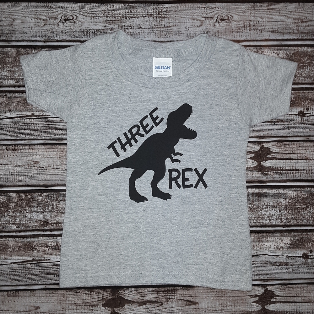 THREE REX BIRTHDAY SHIRT